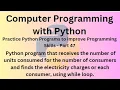 Python Programming Language Course - Practice Python Programs to improve Programming Skills Part 47