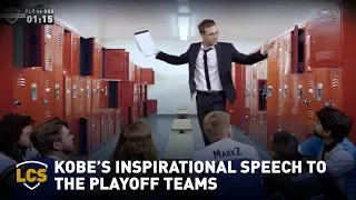Kobe's Inspirational Speech to the Playoff Teams