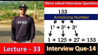 Most Asked Interview Question 14 Check Armstrong Number
