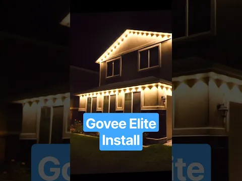 Govee Permanent Outdoor Lights Elite Install