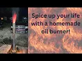 Waste oil burner smudge pot salamander simple build