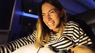 Really tired. Everything’s funny. FLYING TO FRANCE for the REGATTA! With a baby.. Ep. 211