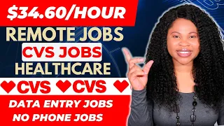 Work From Home Jobs 2023 Remote Jobs With CVS Jobs Data Entry Jobs Healthcare No Phone