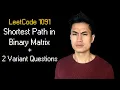 Shortest Path in Binary Matrix Leetcode 1091 2 Variant Questions Big Tech Actually Asks