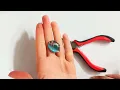 Wire Wrapping Pendant with oval cat s - eye Stone