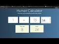 Javascript based Math Brain Game Demo