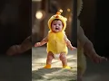 Download Lagu A baby chicken 🐥 and a baby banana 🍌 dancing.