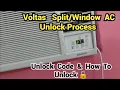 How to Unlock Voltas AC Window Split AC New Voltas AC Unlock