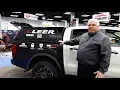 2019 Ford Ranger with Leer s new 100SCC commercial cap BedSlide storage platform