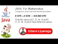 Solve Math Problems Using Java Java Coding Challenge 2021