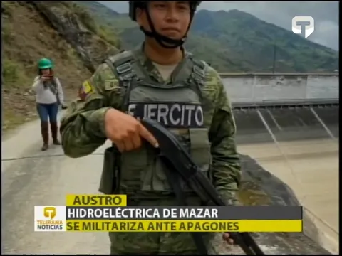 Hidroeléctrica Mazar está a 6 metros del nivel mínimo de operaciones