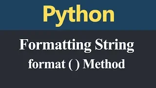 format Method in Python Hindi