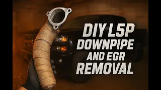 L5P Duramax Downpipe Install EGR Block-Off Step By Step