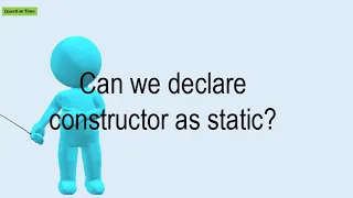 Can We Declare Constructor As Static