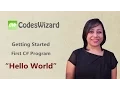 First program in C Hello World