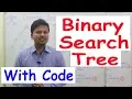 Binary Search Tree in Data structure Code Detail Explanation Algorithm