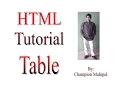 Learn HTML Tutorial 19 tables with example
