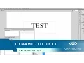 How to create Dynamic Text in Scaleform UI Art Animation