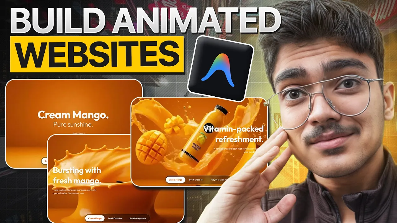 I Built an Animated Product Website in 10 Minutes using AI (Google Anti-Gravity): video thumbnail