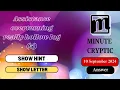 Assistance overturning really hollow log 5 Crossword Clue Minute Cryptic