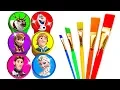 Glitter Drawing Coloring Ideas with Disney s Frozen Characters