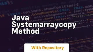 java systemarraycopy method