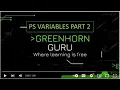 8 Powershell - Variables Part 2