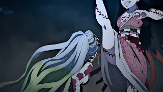 Nezuko vs Daki SUS Frames Demon Slayer 4K