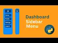 Python Tkinter Sidebar Navigation Menu with Toggle Button - Step-by-Step Tutorial