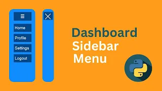 Python Tkinter Sidebar Navigation Menu with Toggle Button - Step-by-Step Tutorial