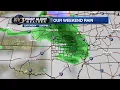 Tracking more rain into the weekend