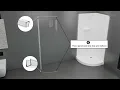 OVE Breeze Paris - Corner Shower Base Door With Acrylic Wall