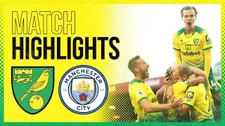 highlights norwich city 3 2 manchester city the canaries stun the champions