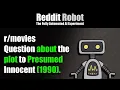 - Question about the plot to Presumed Innocent 1990