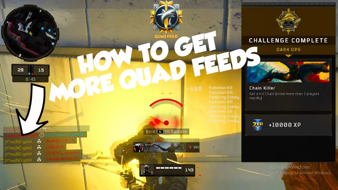 How To Get More QUAD FEEDS/KILL CHAINS In Black Ops 4