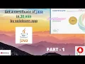 java free course and certificate solution Part-1