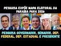 Lagu Pesquisa detalha corrida eleitoral na Paraíba: Governo, Senado e Câmara