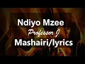 Download Lagu Professor Jay ft Juma Nature - Ndiyo Mzee - Mashairi (Lyrics) (Audio)