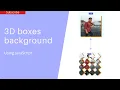3D boxes background using HTML CSS JavaScript Watch Now