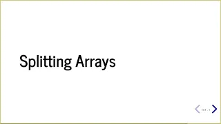 How to Split NumPy Array