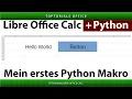LibreOffice Calc with Python - First Macro Hello World