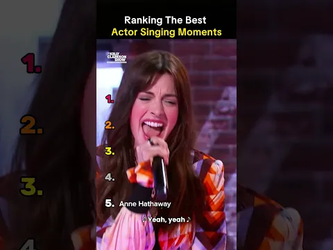 Ranking The Best Actor Singing Moments 🎶🤩