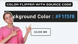 How to Design Color Flipper using HTML CSS and JAVASCRIPT