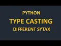 Variables Type Casting Explained int str float Beginner Guide