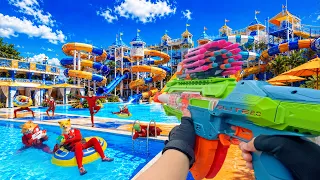 Nerf War | Water Park & SPA Battle Collection 19 (Nerf First Person Shooter)