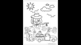 Happy Fall coloring Pages for Kids Adults Fall Coloring Sheets