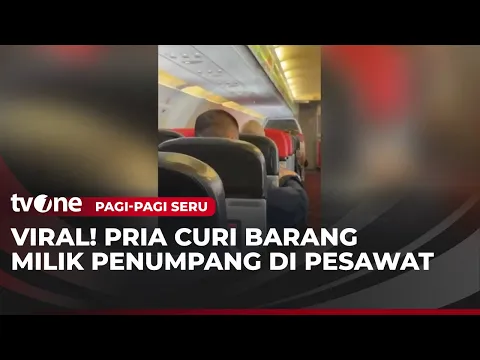 Viral Aksi Pencurian di Kabin Pesawat Saat Penerbangan
