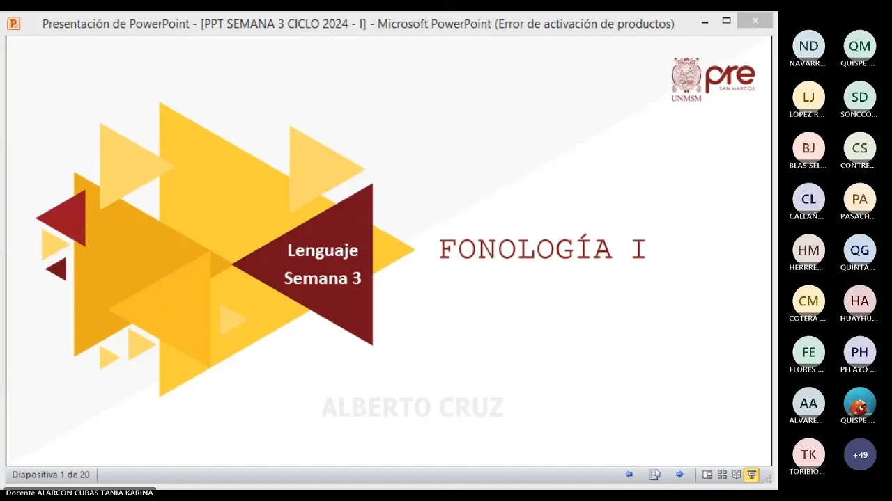Lenguaje - Semana 03 - Pre San Marcos Ciclo 2024-I (Nuevo Ciclo)