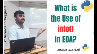 What is the use of info in EDA Data frame info Removing Missing Values EDA for Beginners