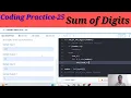 Coding Practice 25 Sum of Digits Nxtwave CCBP